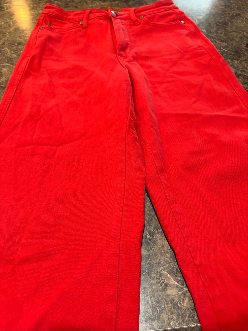 Judy Blue Vibrant Red Judy Blue crop Women's Jeans.